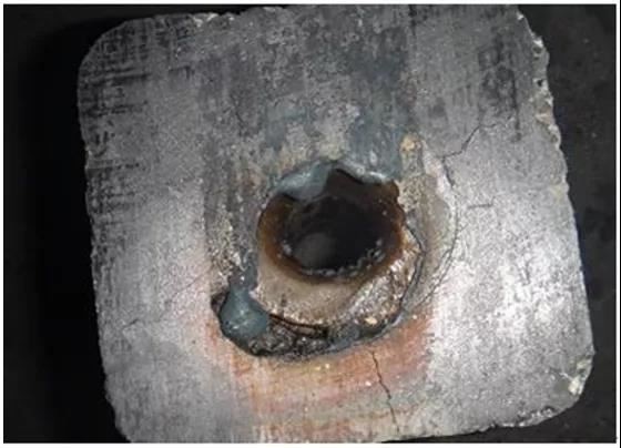 Sobre o problema de fixação de aço no bocal de dimensionamento